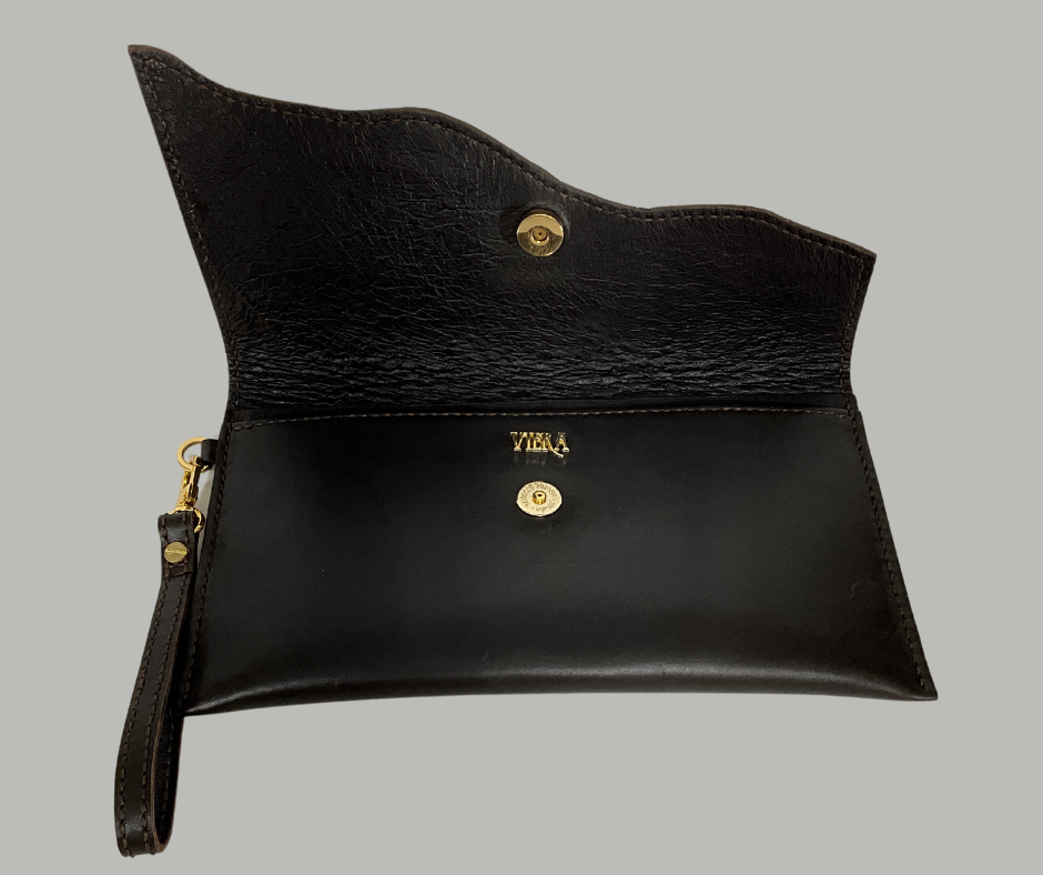 Brown Cowhide Hair-On Envelope