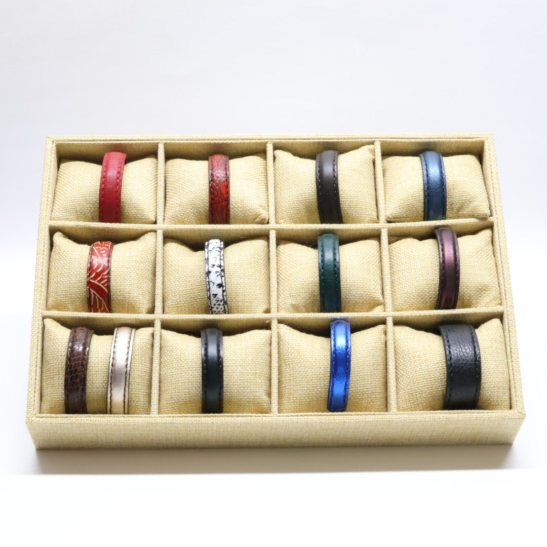 4 Bracelets Montre En Cuir Véritable Veau - Largeur 20mm - Neuf Ancien Stock - Fabriqué USA