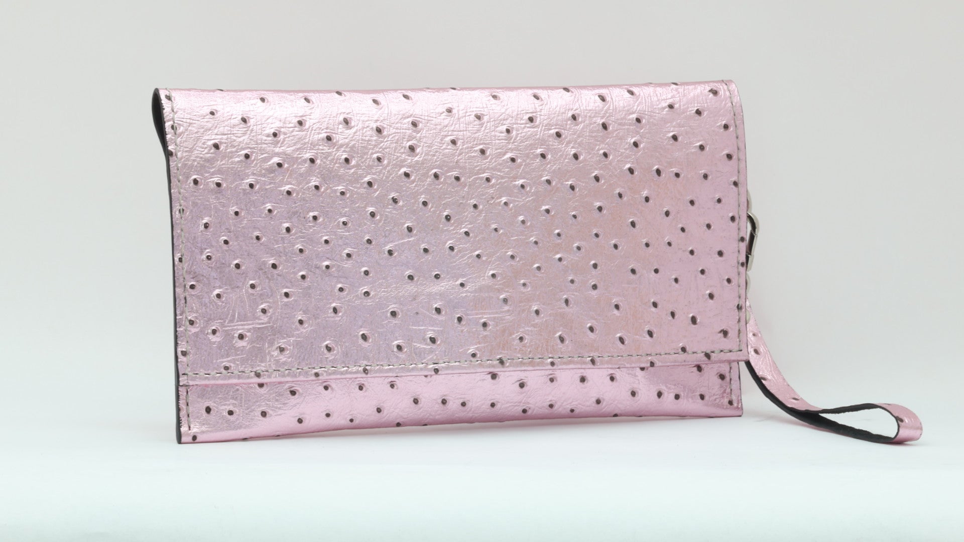 Ostrich Metallic Pink - Envelope