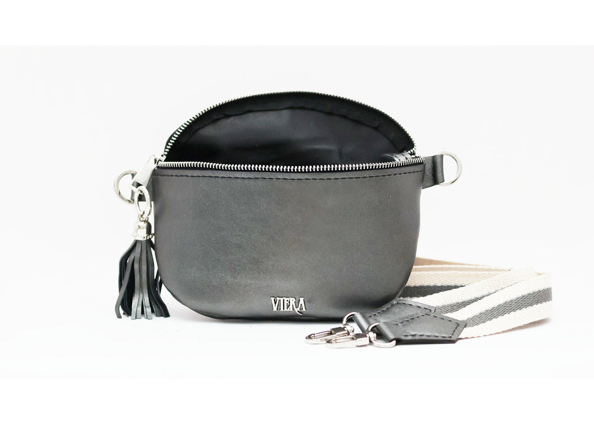 Fanny Pack Gray Metallic