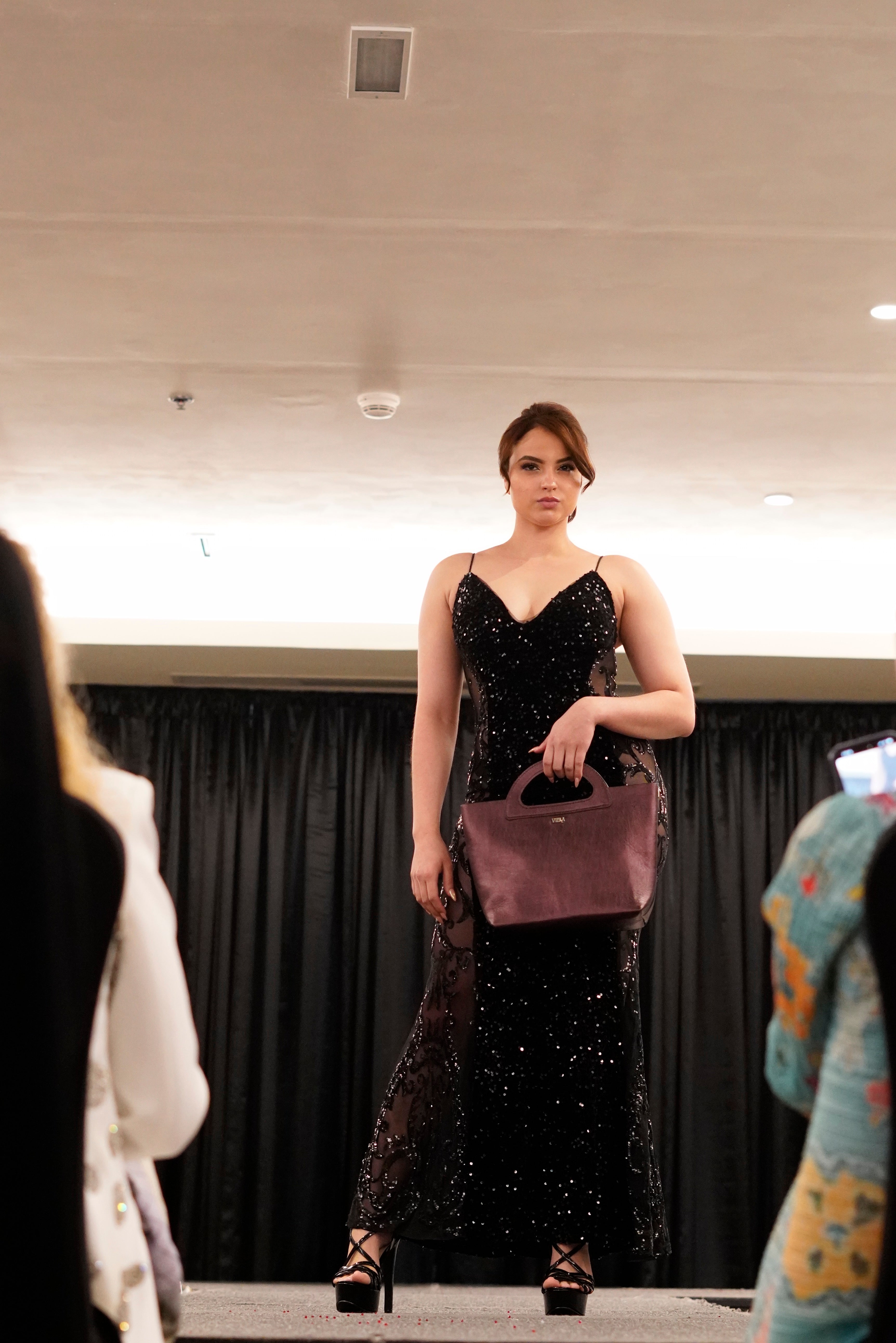 Purple Metallic Handle Handbag RUNWAY EDITION DUBAI and NYFW