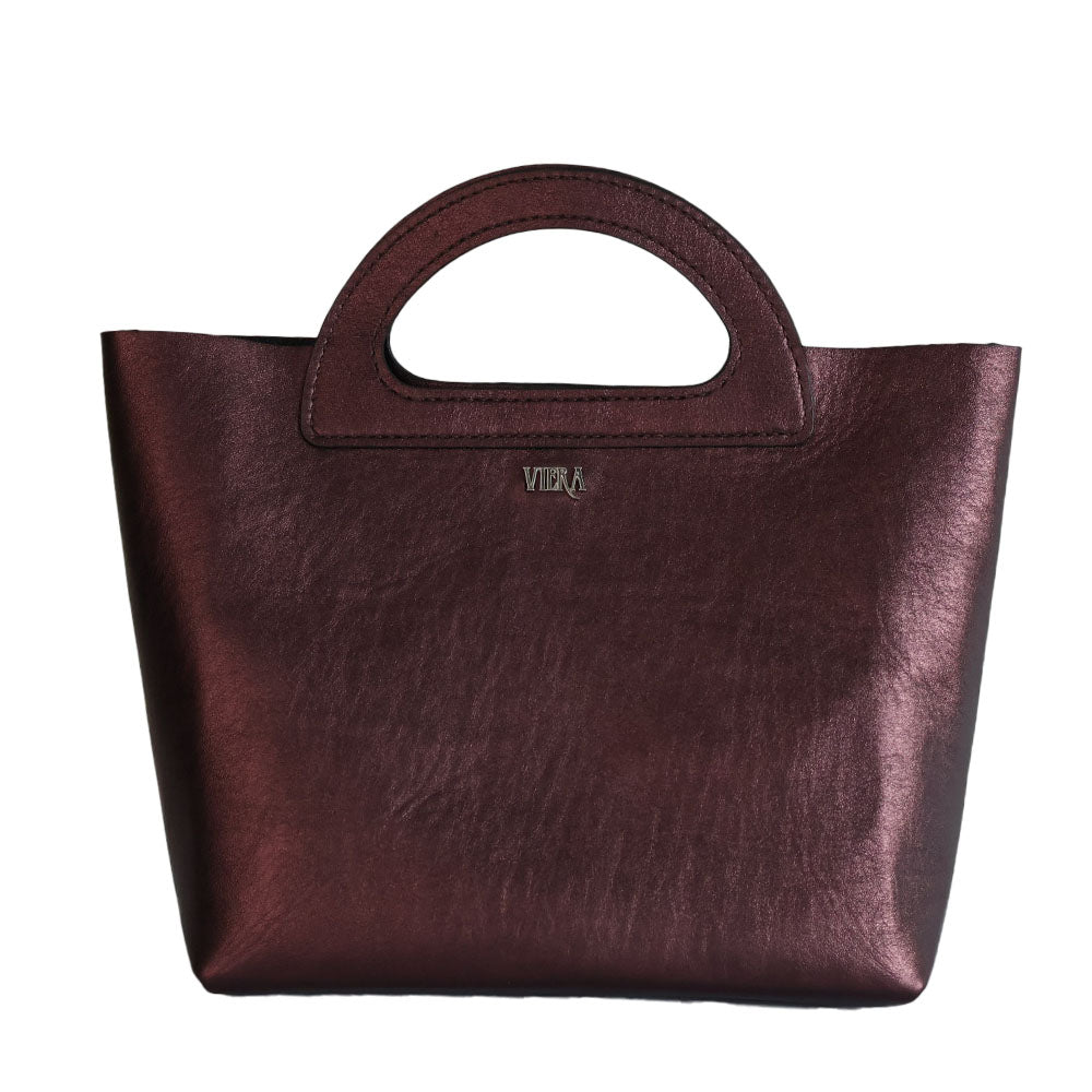 Purple Metallic Handle Handbag RUNWAY EDITION DUBAI and NYFW