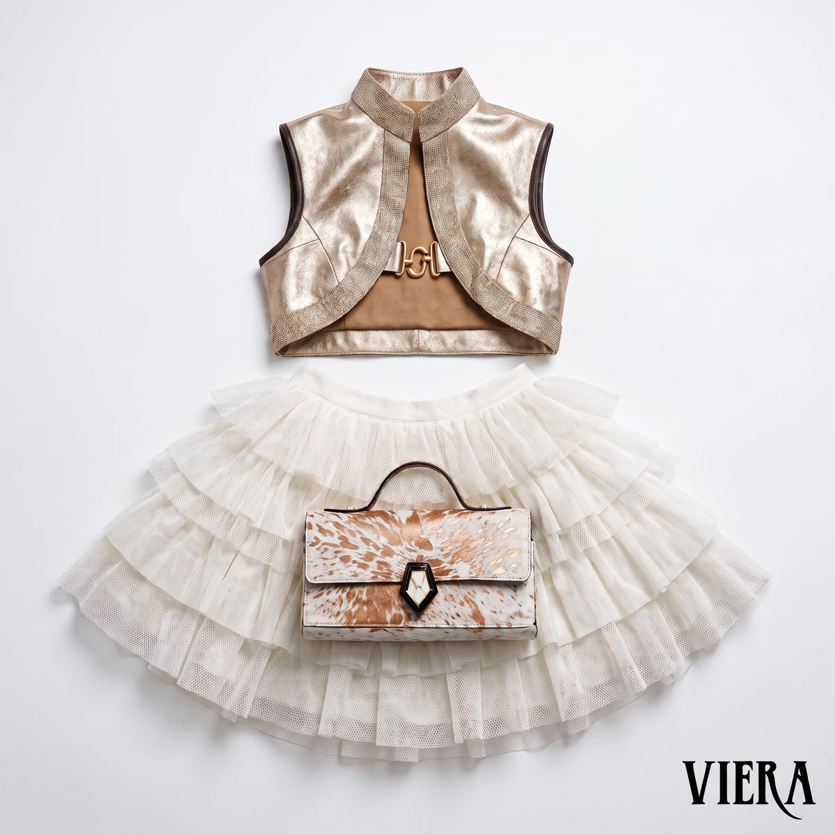 Metallic Bolero Set