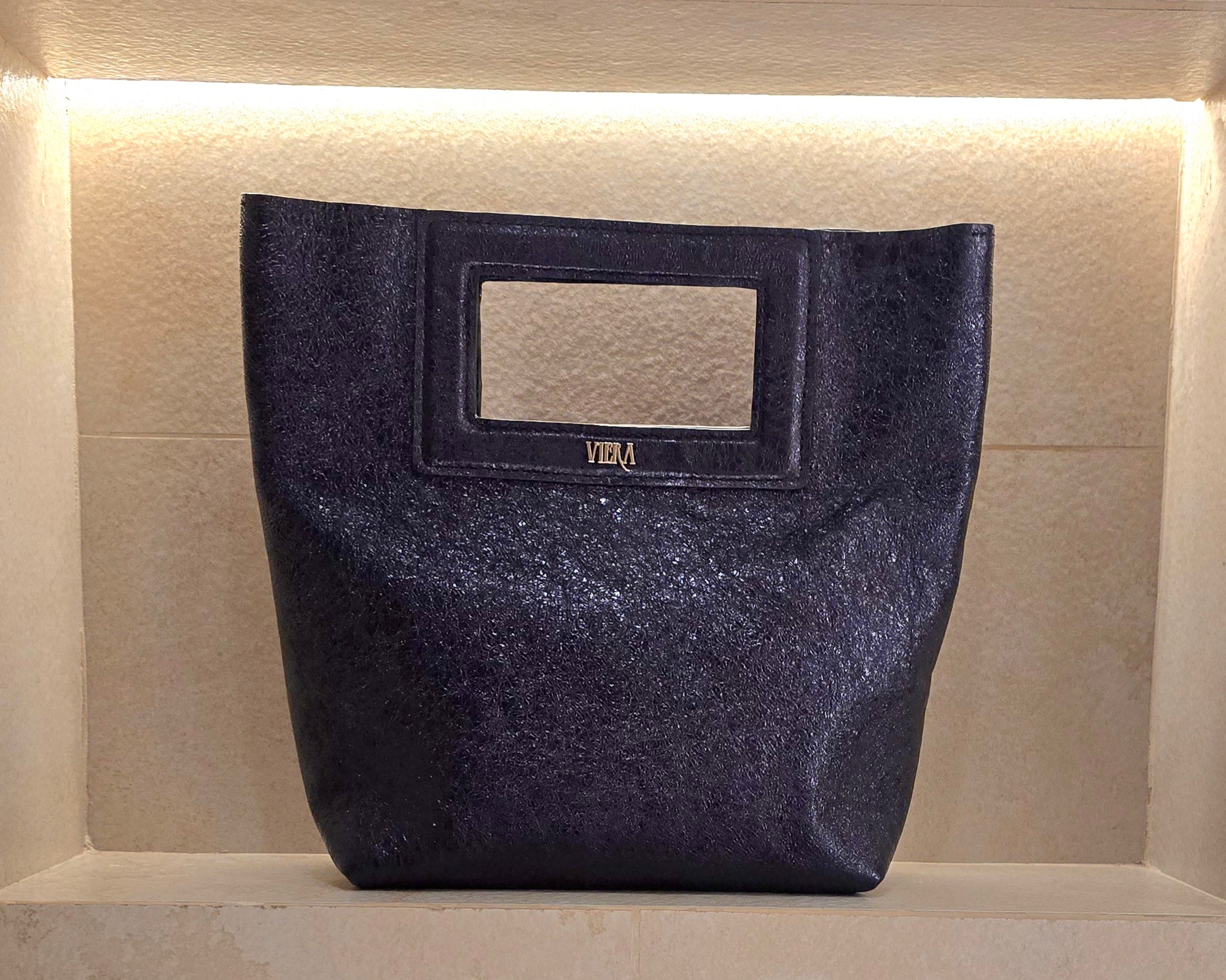 Purple Square Handle Handbag RUNWAY EDITION DUBAI and NYFW