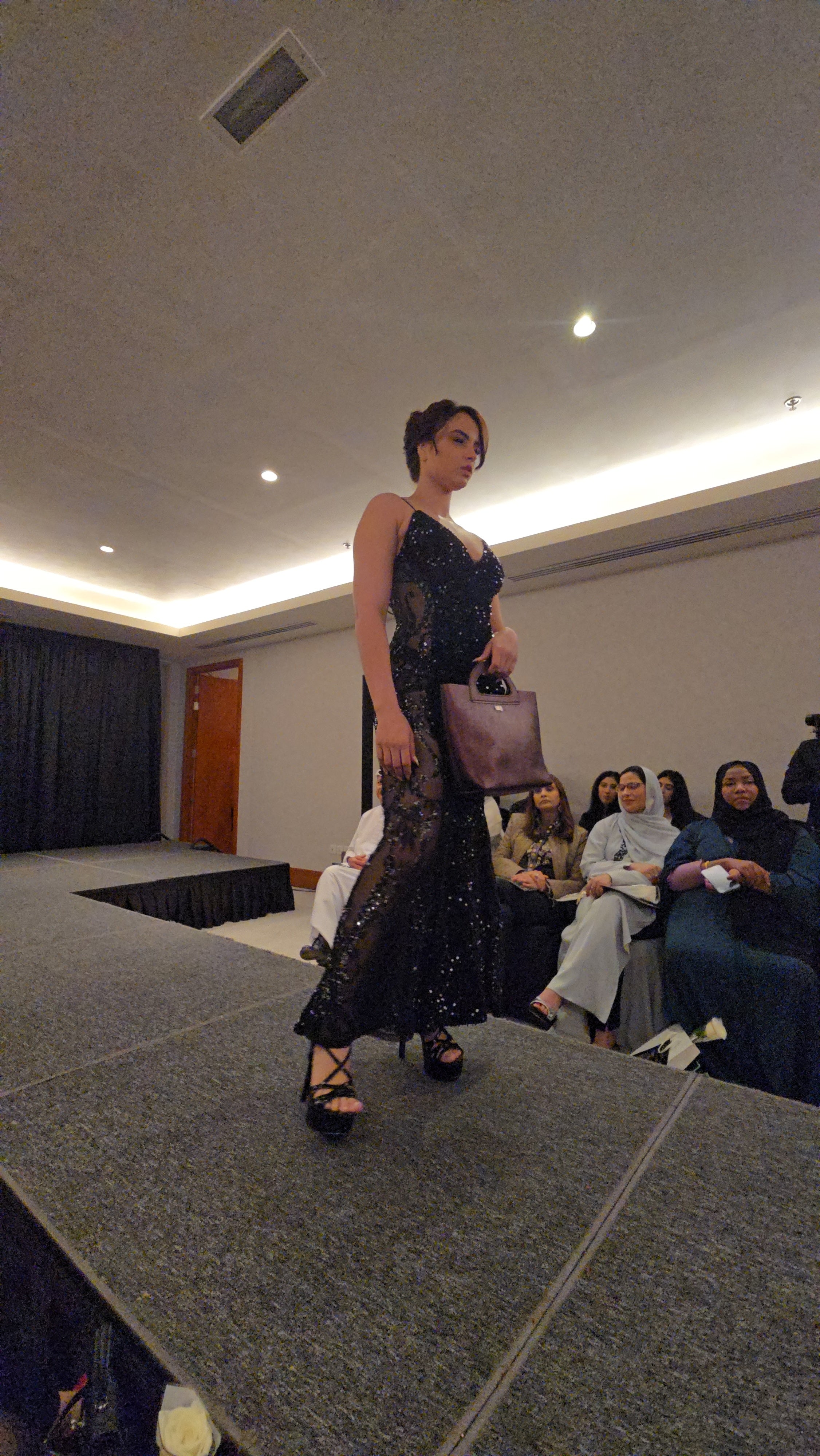 Purple Metallic Handle Handbag RUNWAY EDITION DUBAI and NYFW
