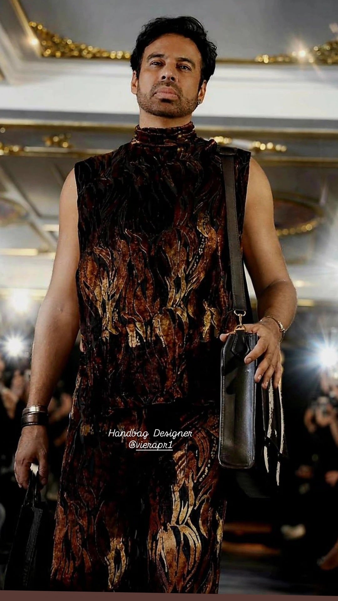 Messenger bag NYFW and Dubai Runway Edition creation handcrafted in the VIERA Private Atelie