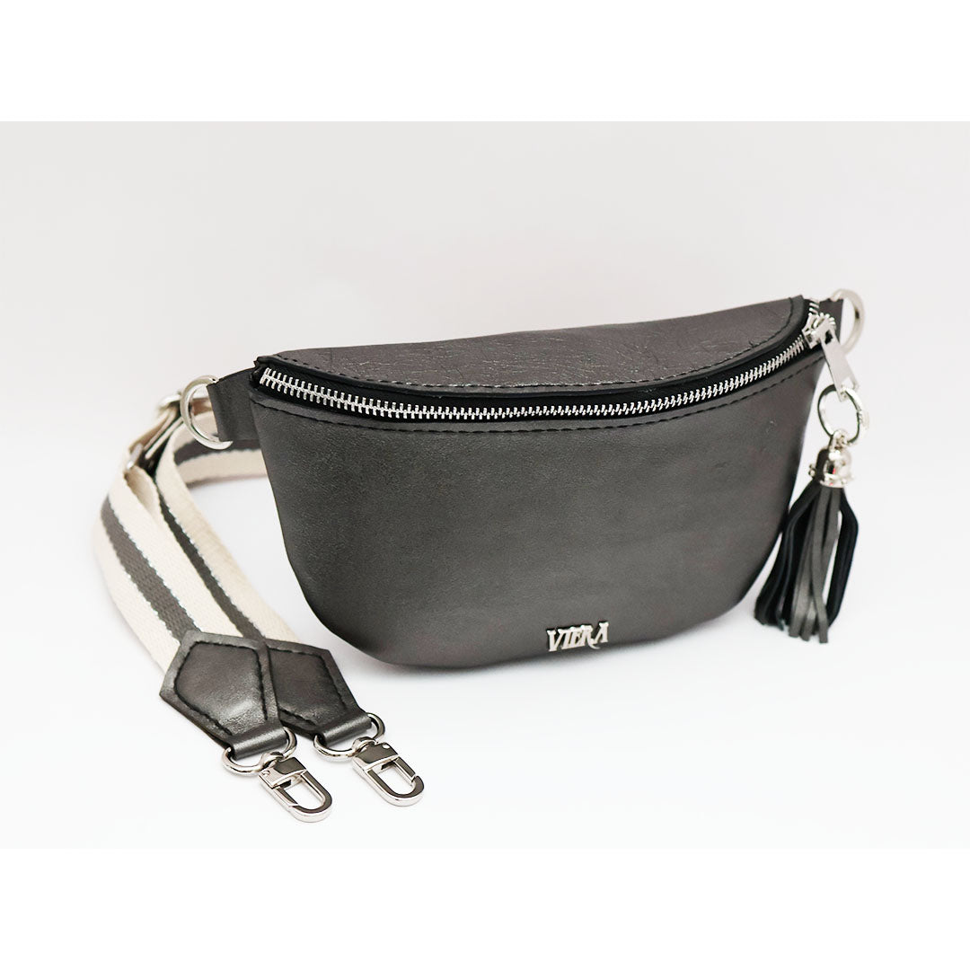 Fanny Pack Gray Metallic