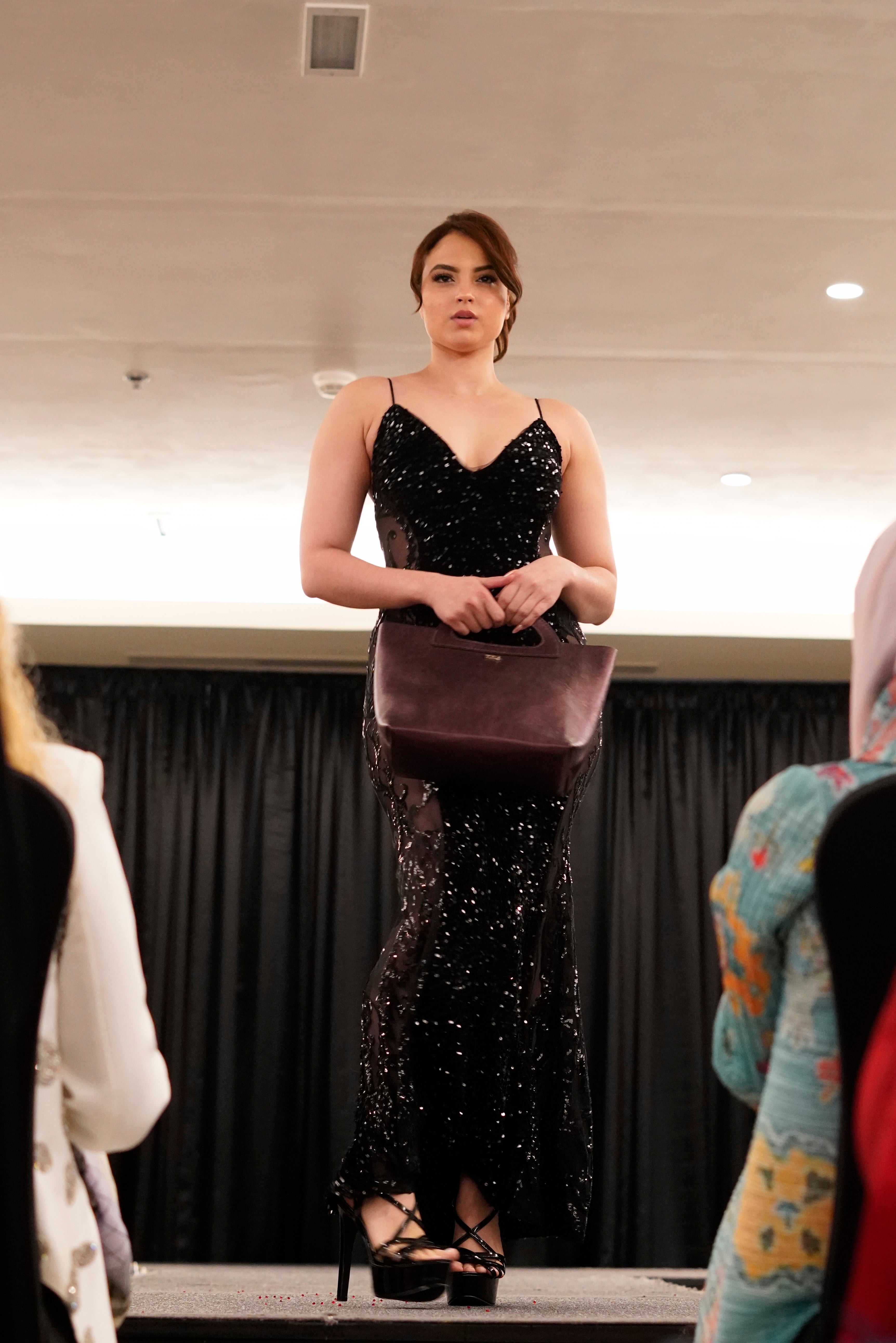 Purple Metallic Handle Handbag RUNWAY EDITION DUBAI and NYFW