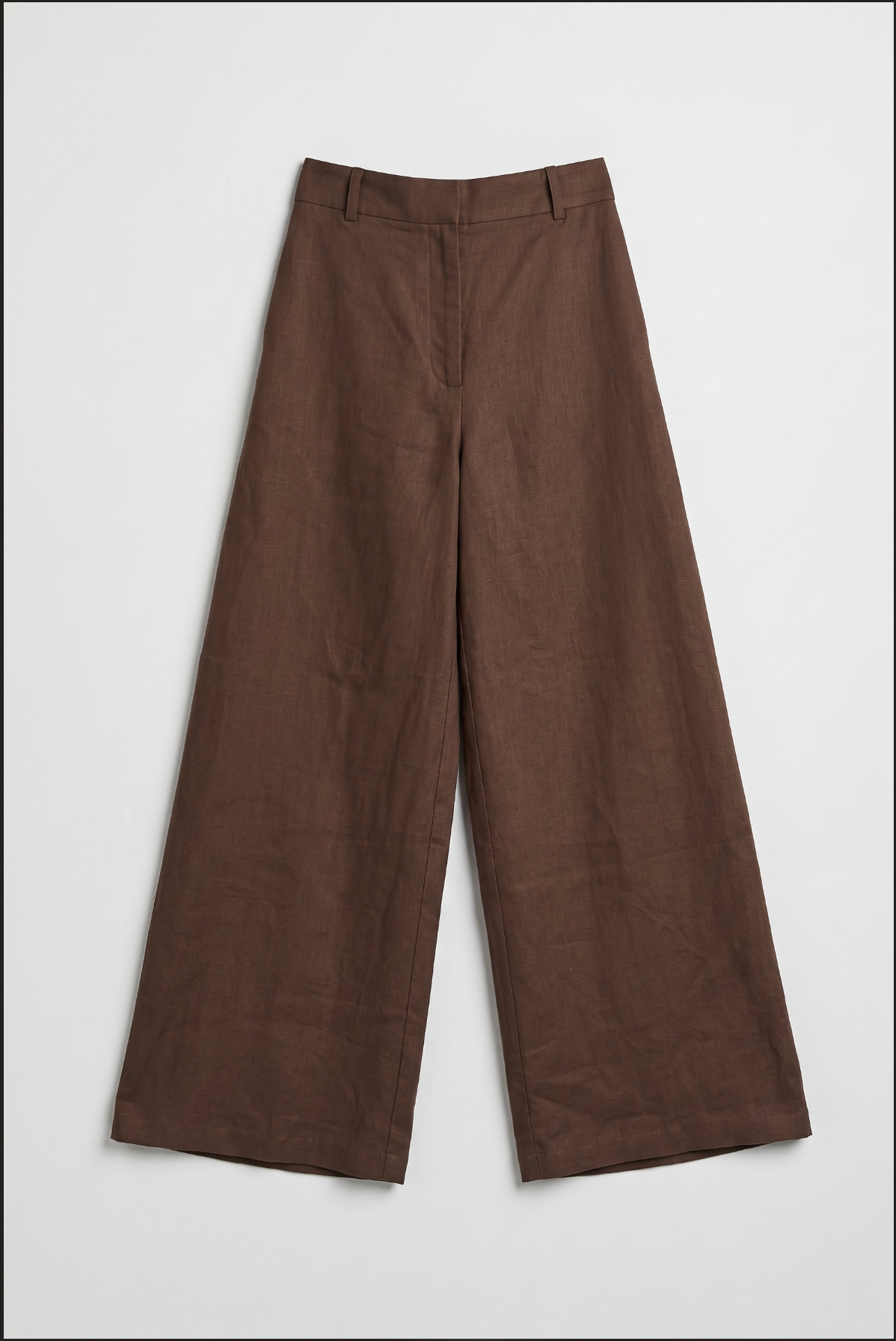 Rich, Deep Espresso High-Waist Palazzo