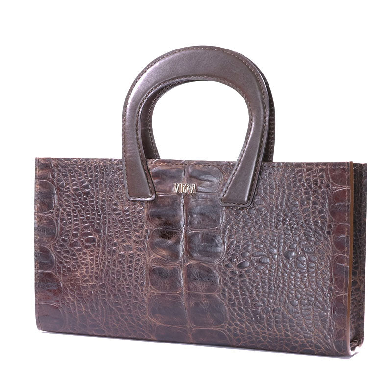 Croc Tote Bag (Brown)