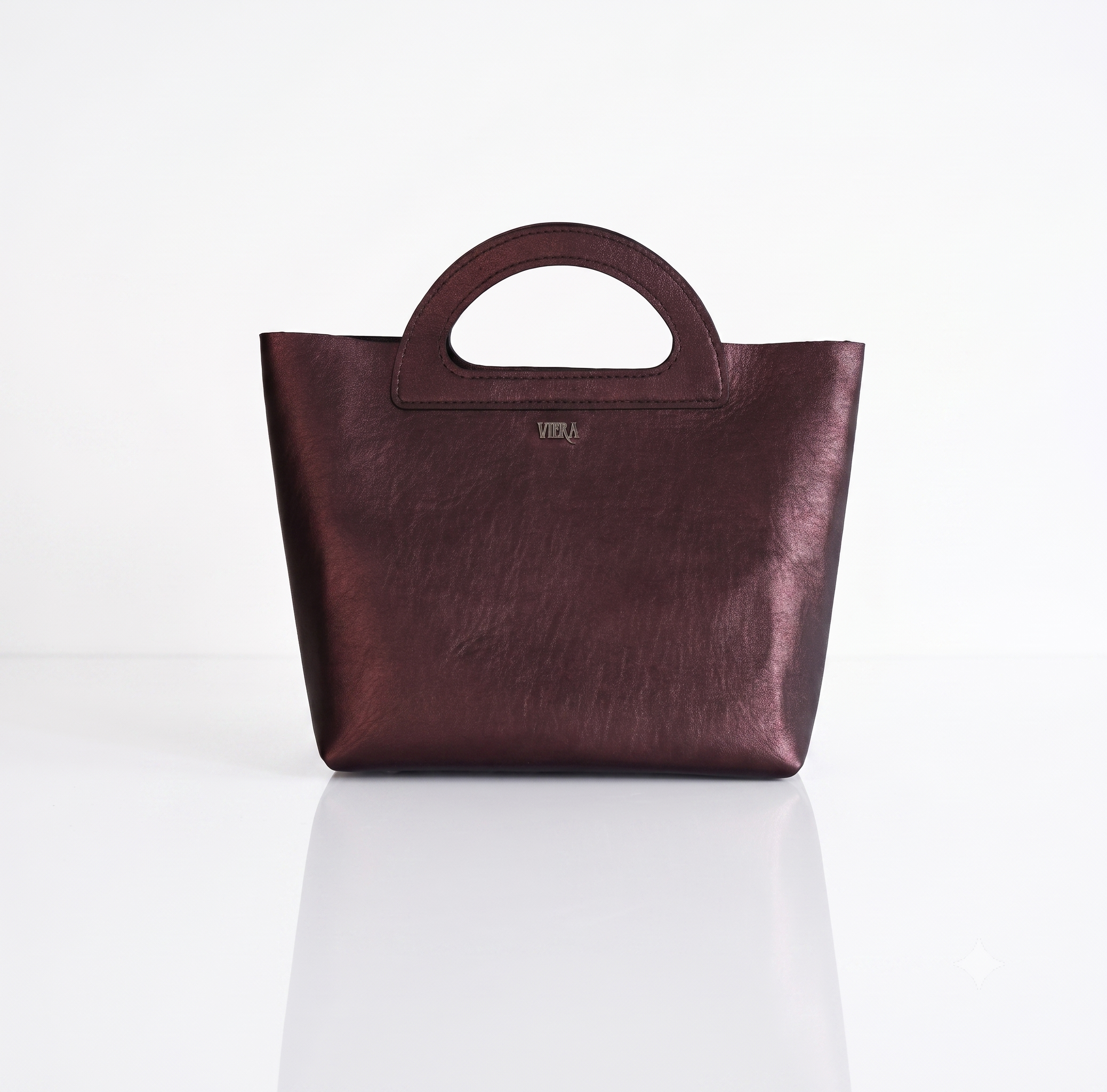 Purple Metallic Handle Handbag RUNWAY EDITION DUBAI and NYFW