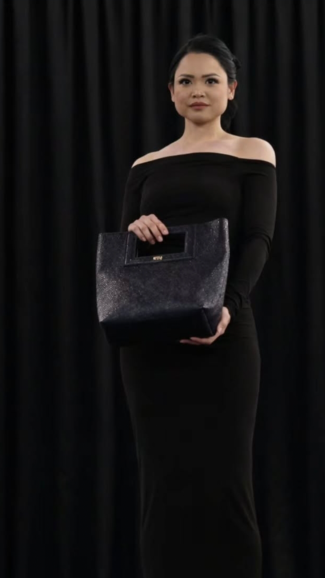 Purple Square Handle Handbag RUNWAY EDITION DUBAI and NYFW