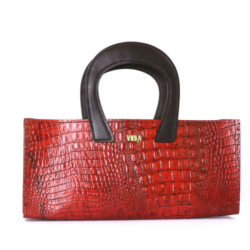 Croc Medium Tote Bag (Red)